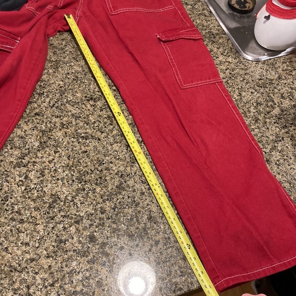 Shein Red Cargo Pants - Picture 8 of 9